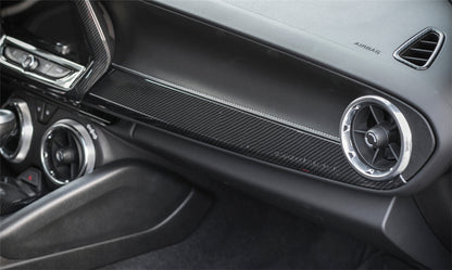 2016 - 24 Camaro Carbon Fiber Co-Pilot Dashboard Overlay Trim Cover