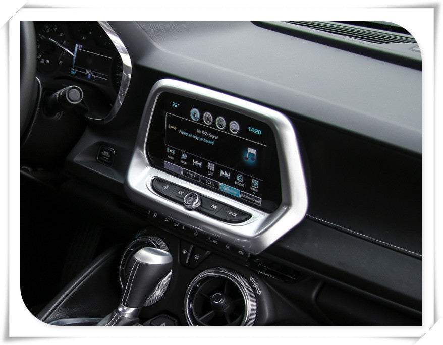 2016 - 24 Camaro Radio Screen Trim Cover | Carbon Fiber / Colored
