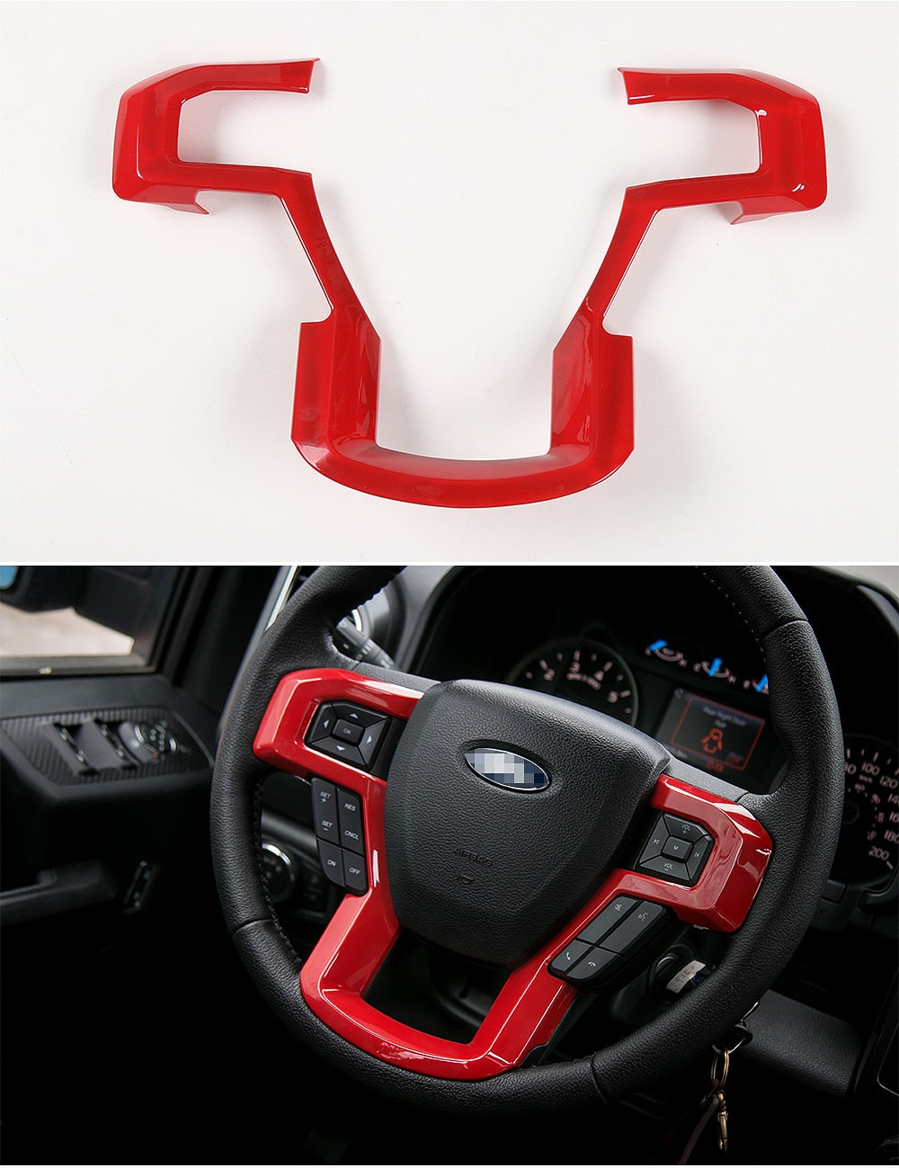 2016 - 24 Ford F-150 Steering Wheel Frame Cover (5 Finishes)
