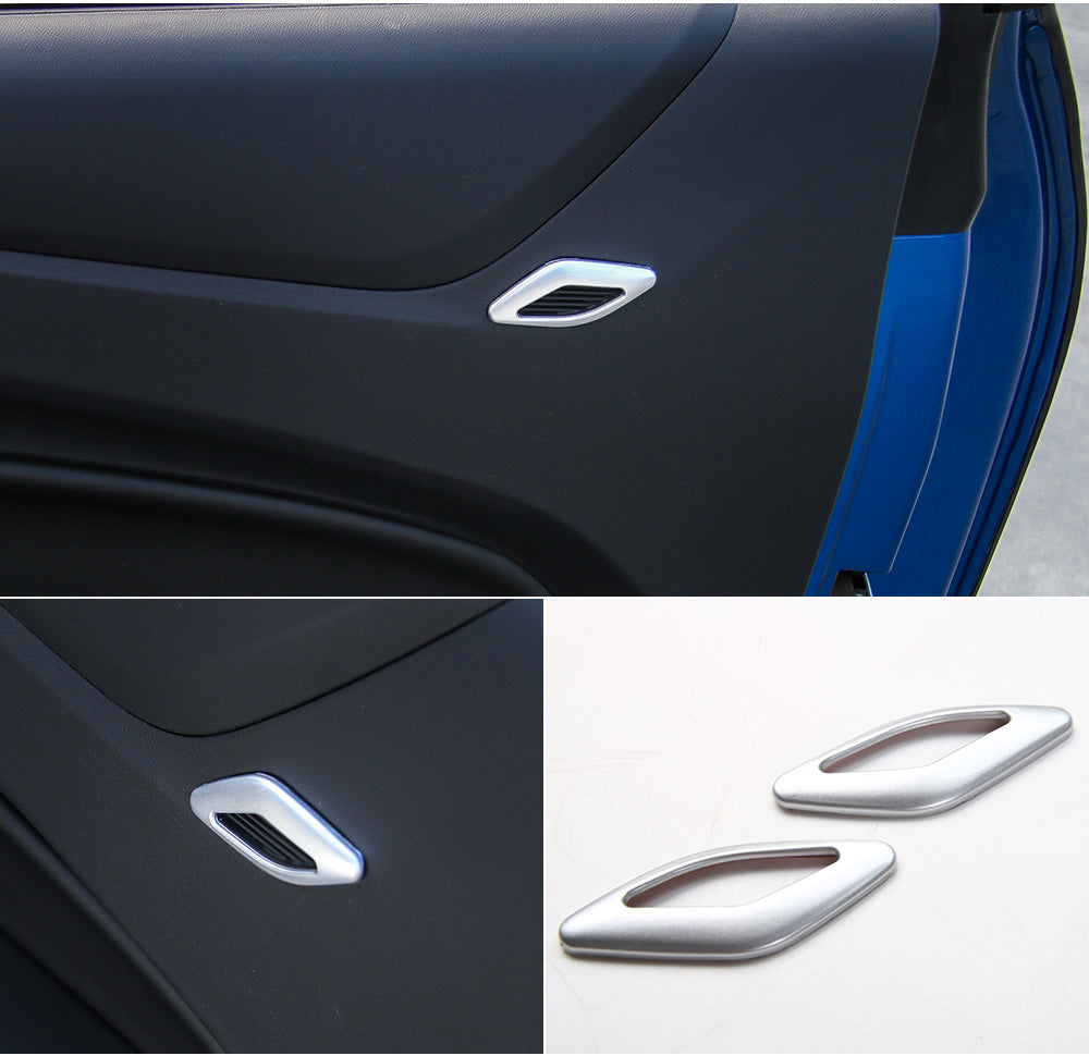 2016 - 24 Camaro Colored/Carbon Fiber Door Tweet Mic Trim