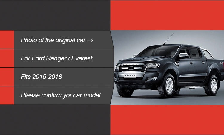 2015 - 24 Ford Ranger Mustang Style Headlights (HID or Halogen)