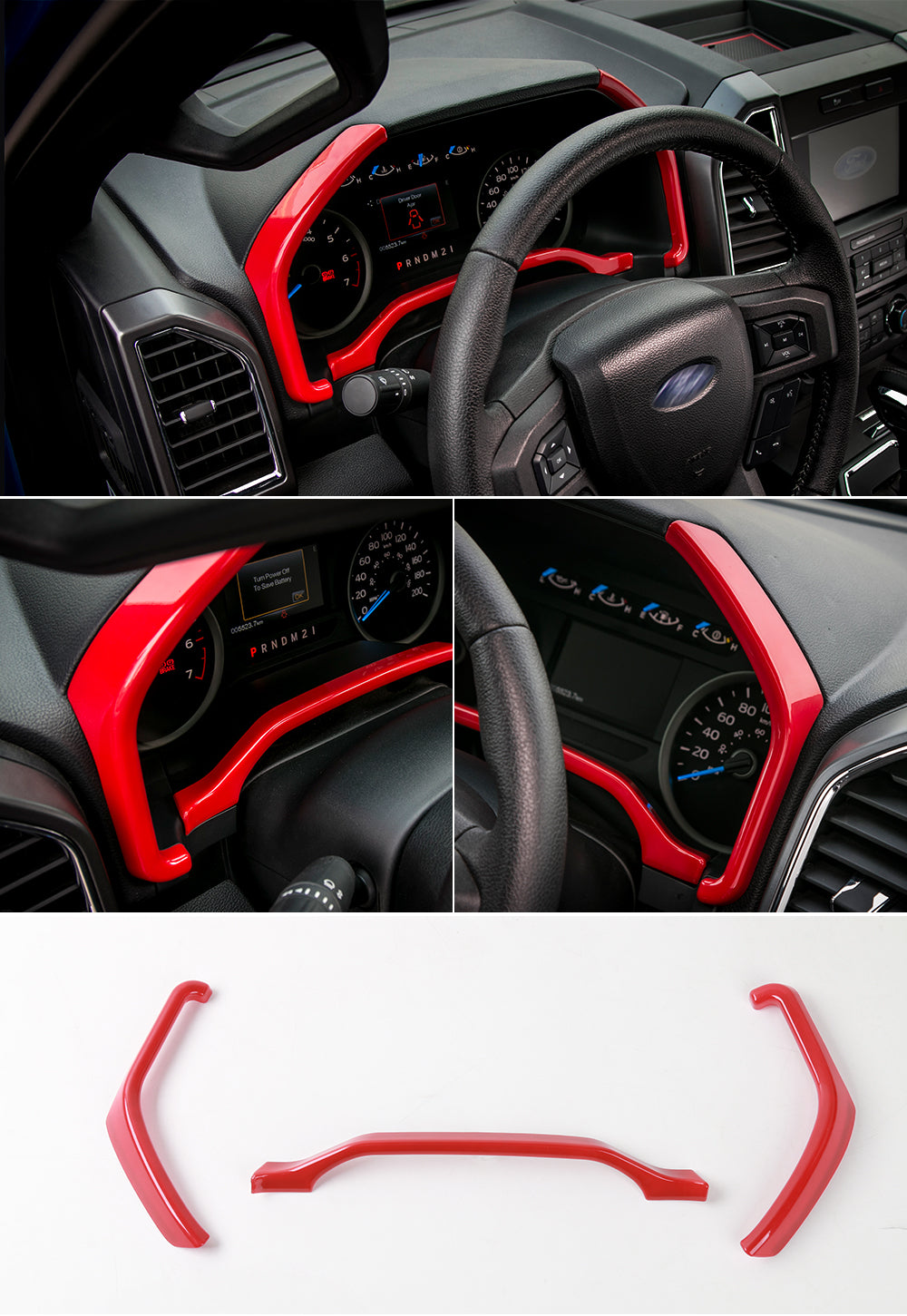 2016 - 24 Ford F-150 Dash Instrumental Panel Trim (5 Finishes)
