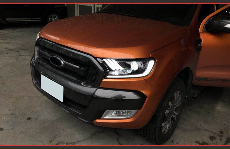 2015 - 24 Ford Ranger Mustang Style Headlights (HID or Halogen)