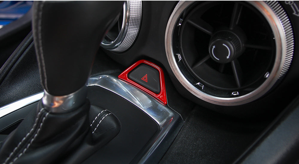 2016 - 24 Camaro ABS Colored/Carbon Fiber Emergency Button Trim Cover