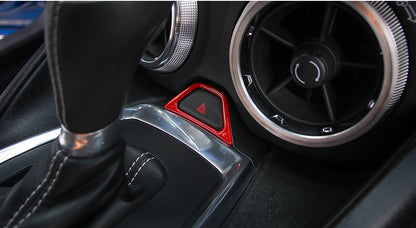 2016 - 24 Camaro ABS Colored/Carbon Fiber Emergency Button Trim Cover