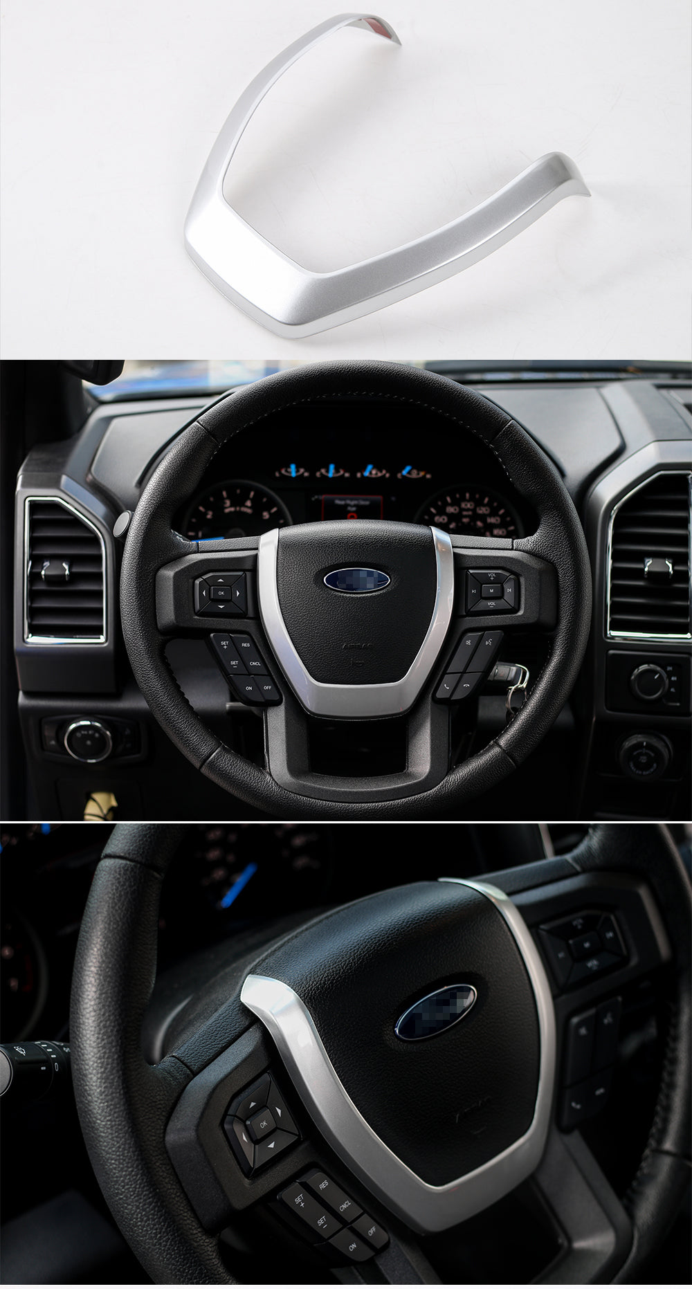 2016 - 24 Ford F-150 Steering Wheel Trim (5 Finishes)