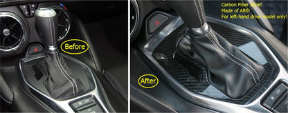 2016 - 24 Camaro Carbon Fiber Gear Shift Box Panel Insert Cover