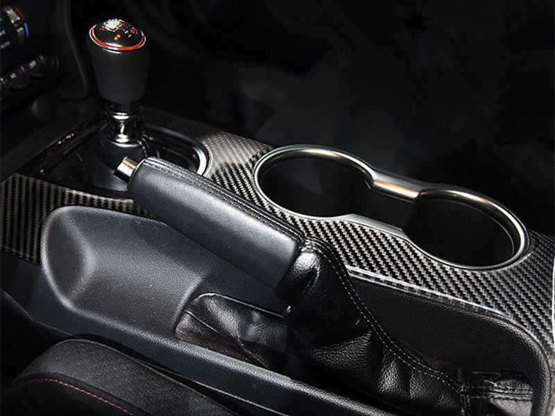 2015 - 23 Mustang Carbon Fiber Center Console Overlay Cover