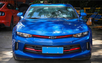 2016 - 18 Camaro LT/RS Colored Front Grille Trim Inserts ABS | Red/Blue/Chrome