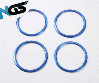 2016 - 24 Camaro Red/Blue Aluminum Air Vent Bezel Rings