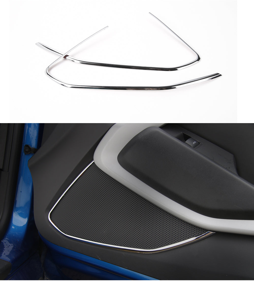 2016 - 24 Camaro Carbon Fiber/Colored Speaker Door Trim | Carbon Fiber / Red