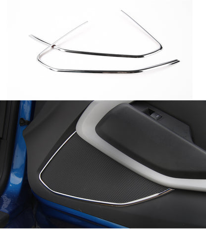 2016 - 24 Camaro Carbon Fiber/Colored Speaker Door Trim | Carbon Fiber / Red