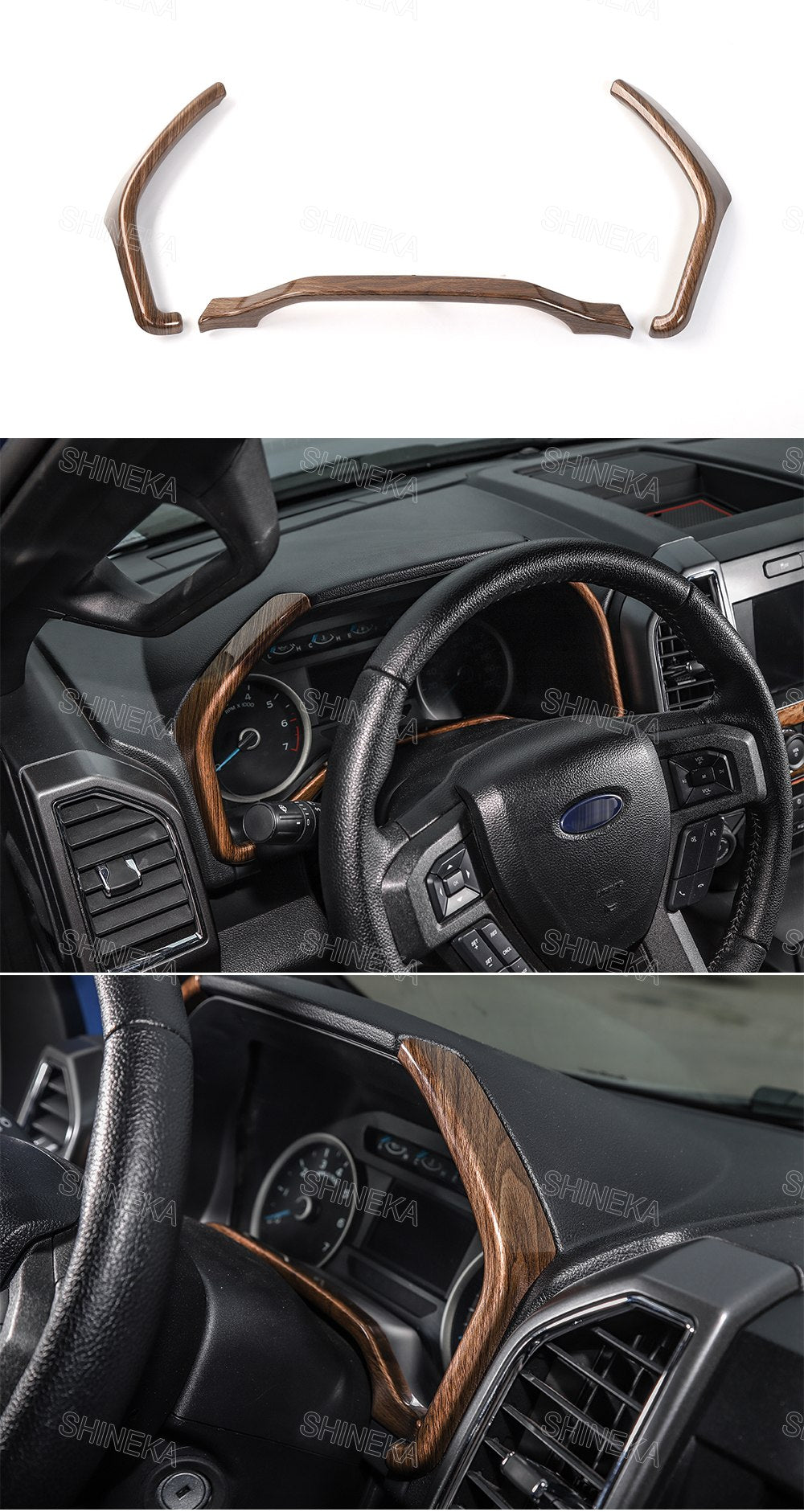 2016 - 24 Ford F-150 Dash Instrumental Panel Trim (5 Finishes)