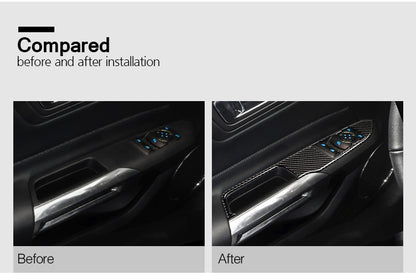 2015 - 24 Mustang Carbon Fiber Window Switch Panel Covers
