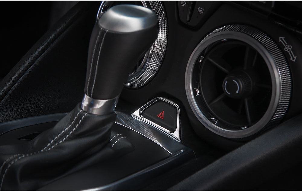 2016 - 24 Camaro ABS Colored/Carbon Fiber Emergency Button Trim Cover
