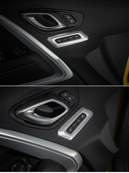 2016 - 24 Camaro Carbon Fiber/Colored Memory Seat Control Trim