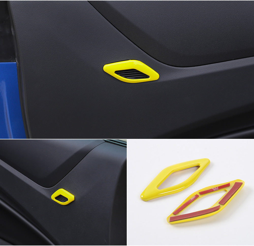 2016 - 24 Camaro Colored/Carbon Fiber Door Tweet Mic Trim
