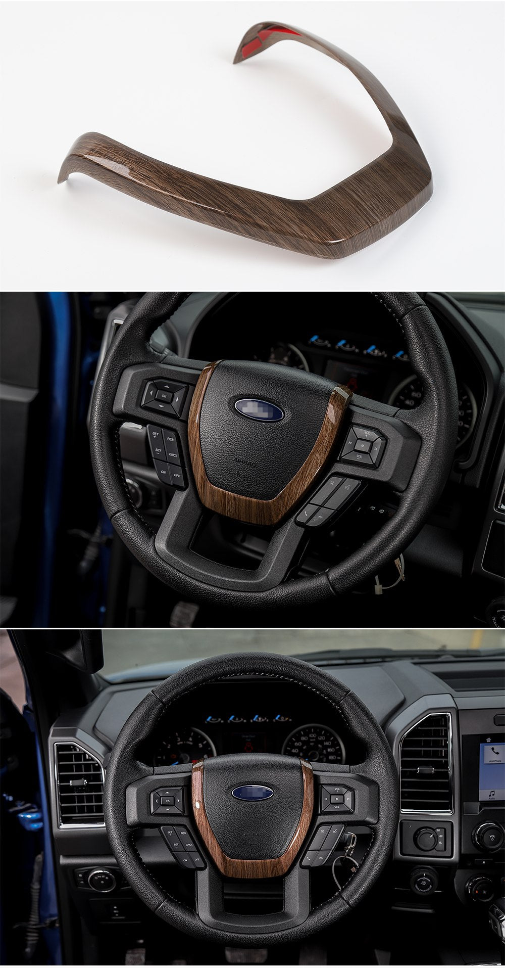 2016 - 24 Ford F-150 Steering Wheel Trim (5 Finishes)