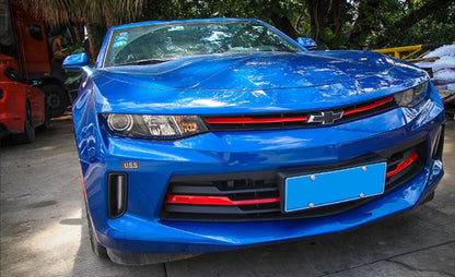 2016 - 18 Camaro LT/RS Colored Front Grille Trim Inserts ABS | Red/Blue/Chrome