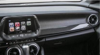 2016 - 24 Camaro Carbon Fiber Co-Pilot Dashboard Overlay Trim Cover