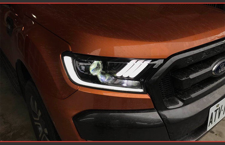 2015 - 24 Ford Ranger Mustang Style Headlights (HID or Halogen)