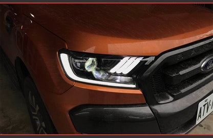 2015 - 24 Ford Ranger Mustang Style Headlights (HID or Halogen)