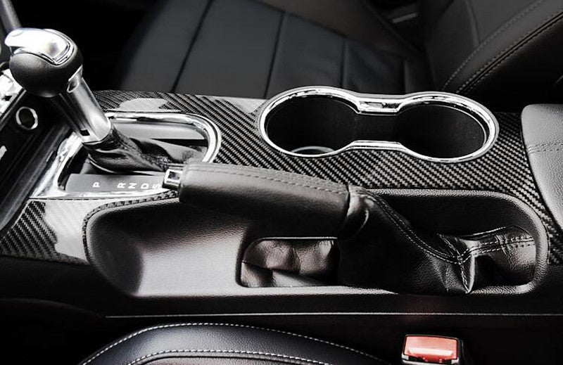 2015 - 23 Mustang Carbon Fiber Center Console Overlay Cover