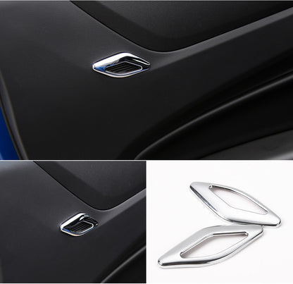 2016 - 24 Camaro Colored/Carbon Fiber Door Tweet Mic Trim