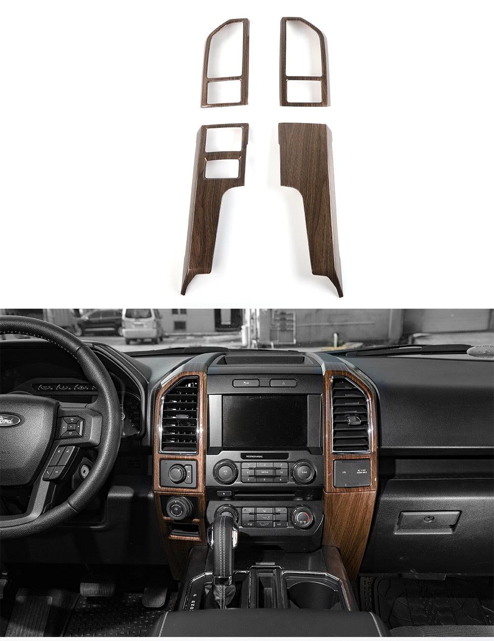 2016 - 24 Ford F-150 Center Dash Vent Trim Covers (5 Finishes)
