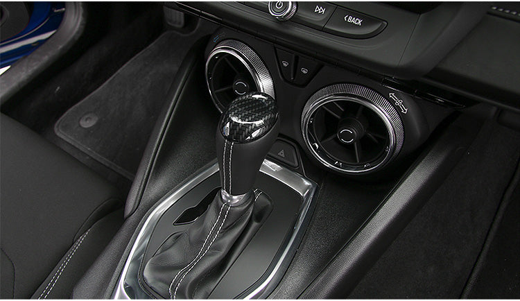 2016 - 24 Camaro Carbon Fiber/Colored Shifter Cap Cover (4 Colors)
