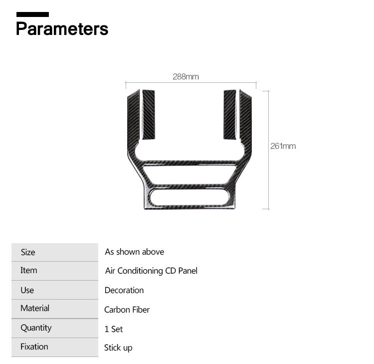 2015 - 24 Mustang Real Soft Carbon Fiber Radio Trim Cover