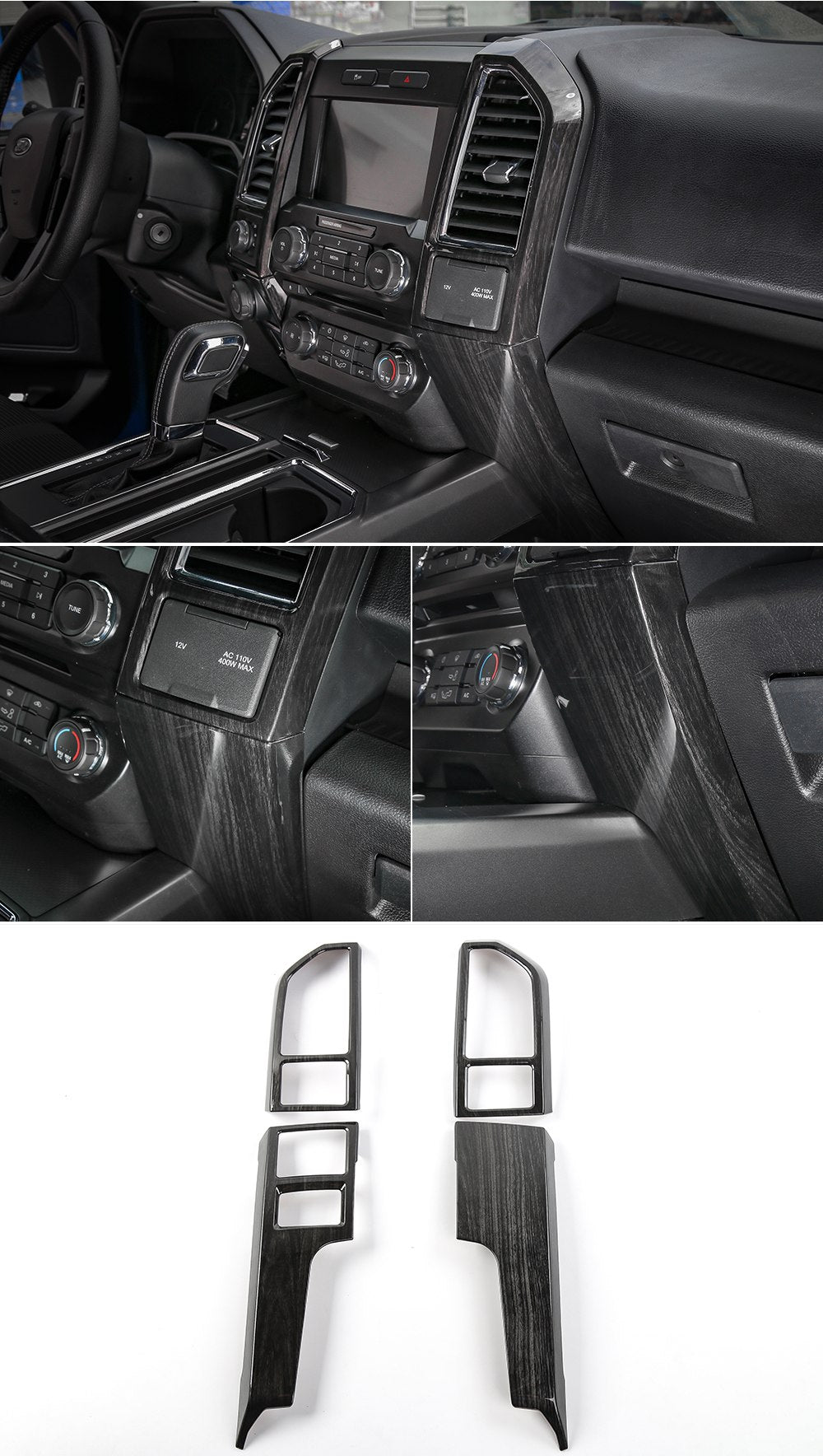 2016 - 24 Ford F-150 Center Dash Vent Trim Covers (5 Finishes)