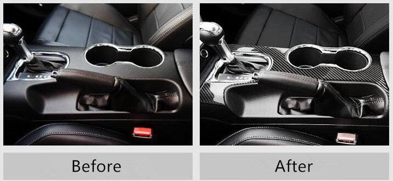 2015 - 23 Mustang Carbon Fiber Center Console Overlay Cover