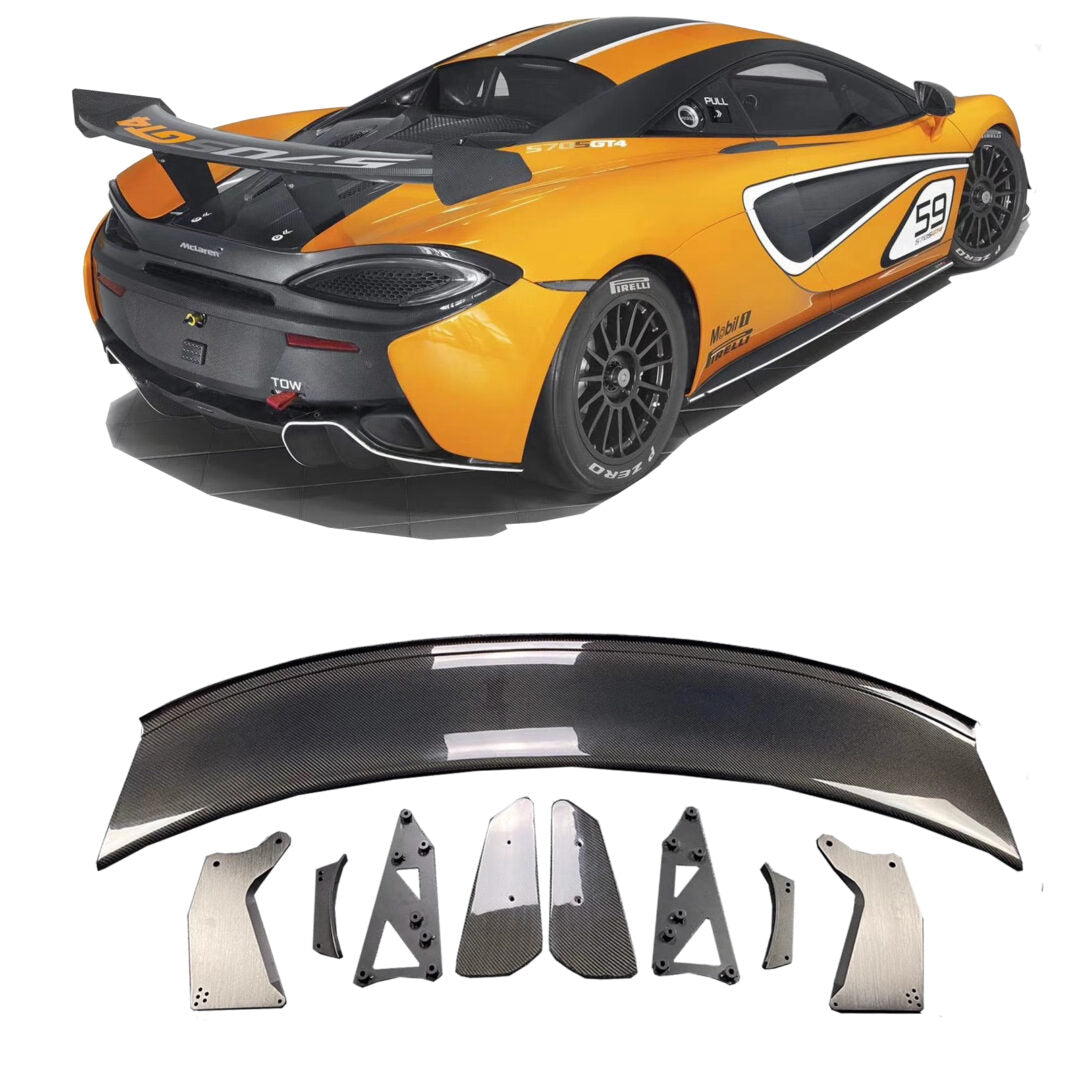 McLaren XT Carbon Fiber High Wing Spoiler | 2015+ 570S 570GT 540C