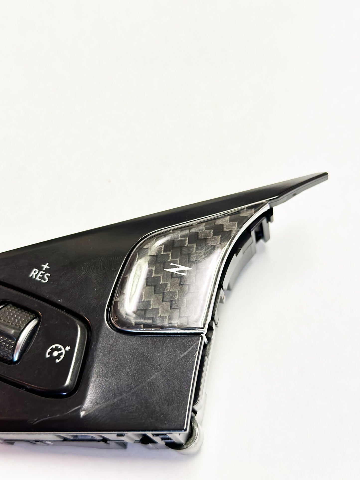 C8 Corvette Carbon Fiber Z Button Steering Wheel Button Cover | Next-Gen Carbon
