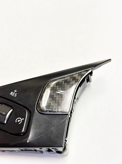 C8 Corvette Carbon Fiber Z Button Steering Wheel Button Cover | Next-Gen Carbon