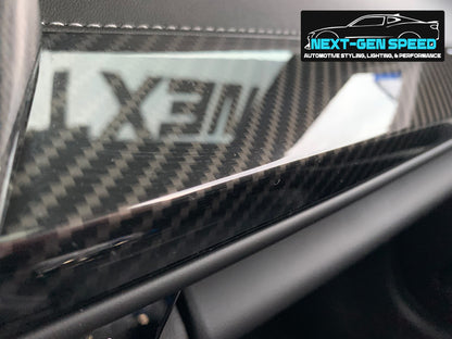 2016 - 24 Camaro Carbon Fiber Co-Pilot Dashboard Overlay Trim Cover