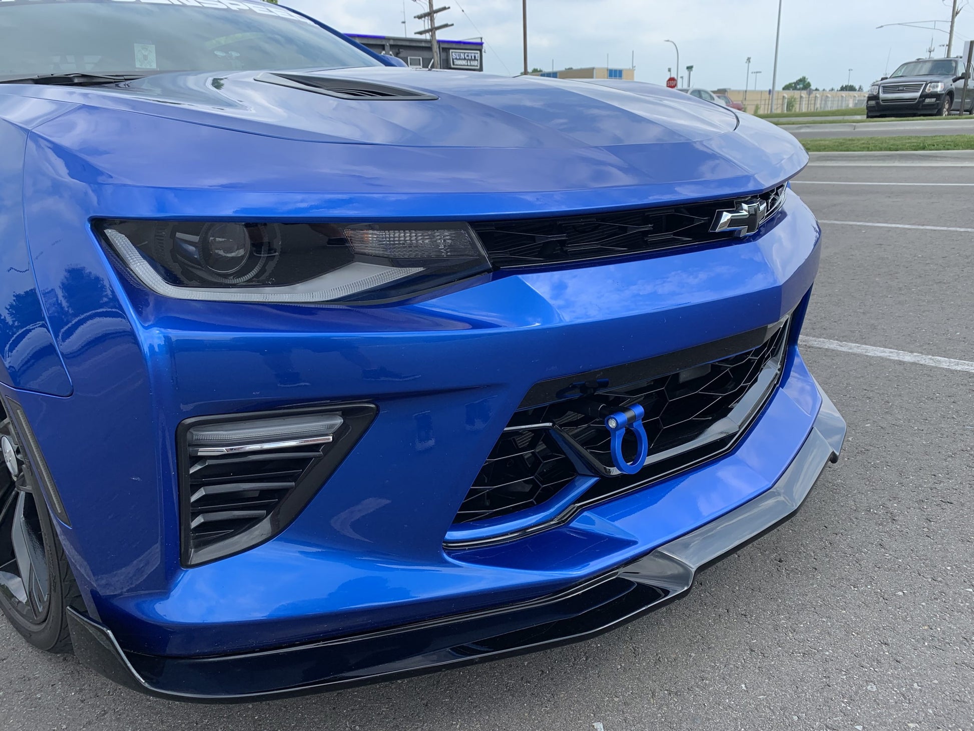 2016 - 24 Chevy Camaro Hyper Blue Aluminum Tow Hook