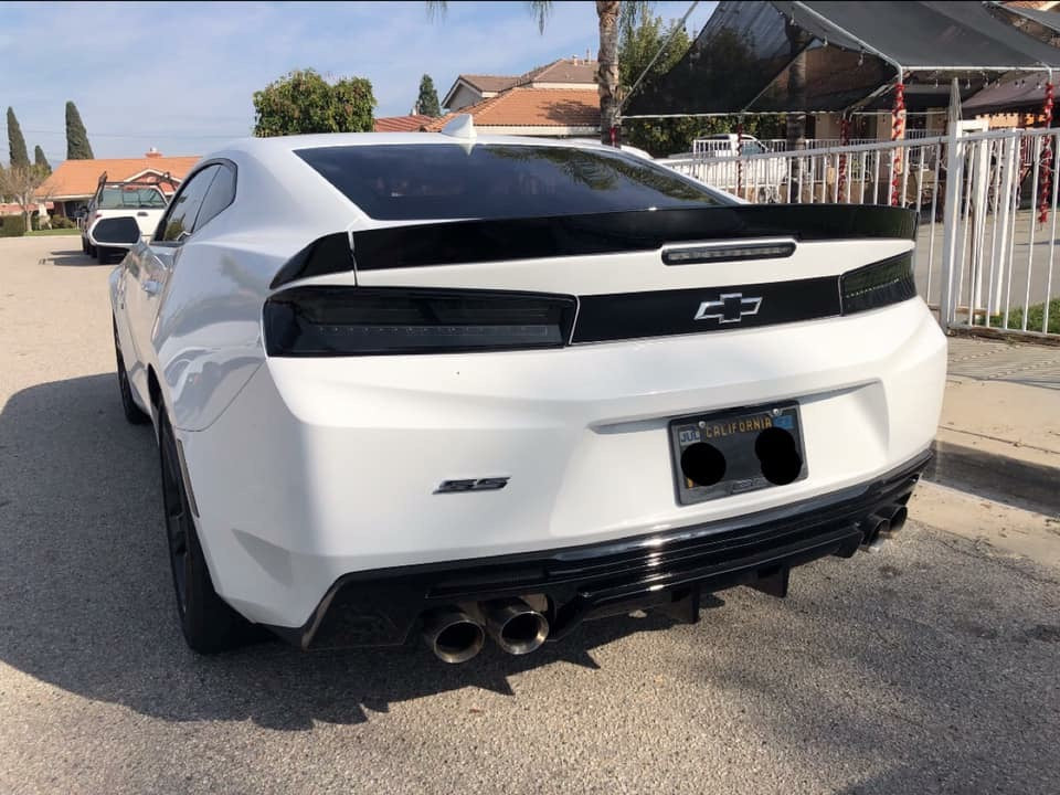 2016 - 24 Camaro 1LE Blade Spoiler - Gloss/Matte Black (Covers Holes)