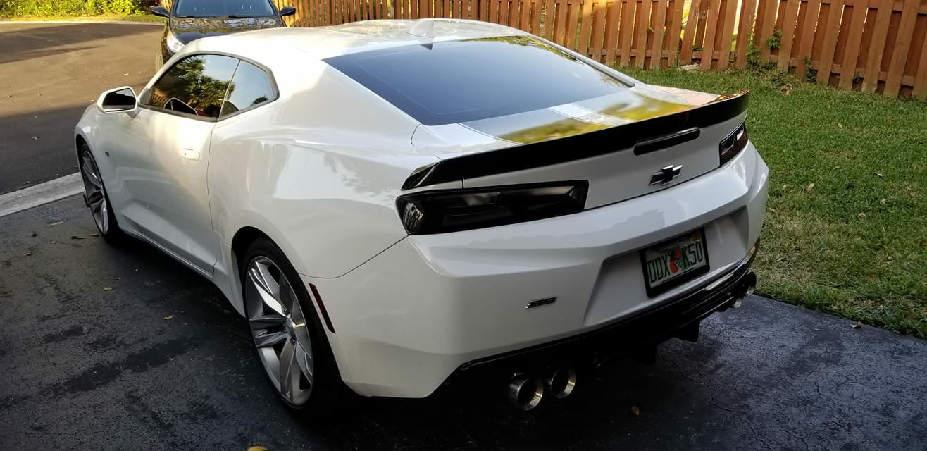 2016 - 24 Camaro 1LE Blade Spoiler - Gloss/Matte Black (Covers Holes)
