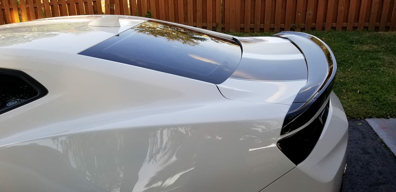 2016 - 24 Camaro 1LE Blade Spoiler - Gloss/Matte Black (Covers Holes)