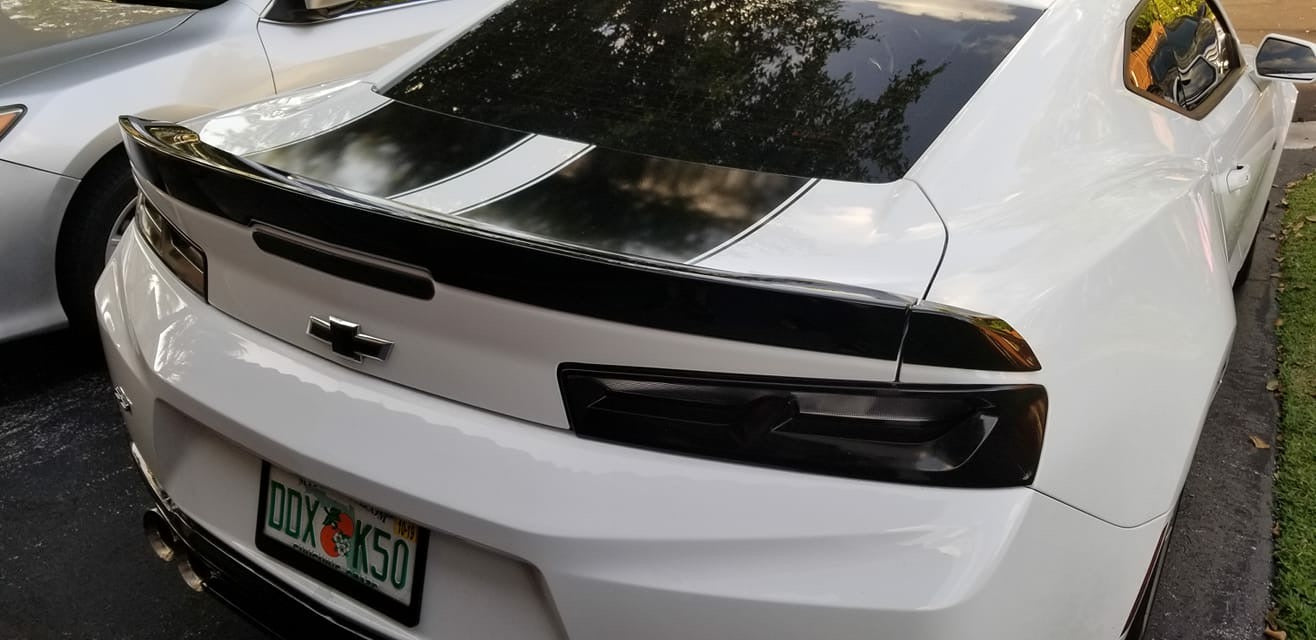 2016 - 24 Camaro 1LE Blade Spoiler - Gloss/Matte Black (Covers Holes)