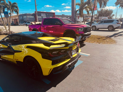 C8 Corvette Z06 Z07 Carbon Fiber High Wing Spoiler | Carbon Fiber / Carbon Flash / Forged