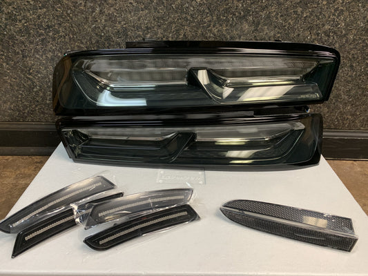 2016 - 18 Camaro Smoked Exterior LED Lighting Kit 1 (Tail Lights, Side Markers, &amp; Reflectors)