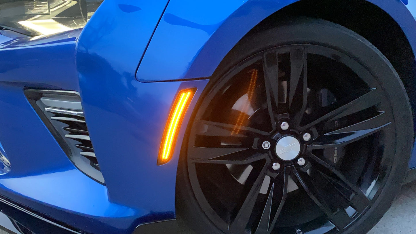 2016 - 24 Camaro Smoked Dual LED Side Markers