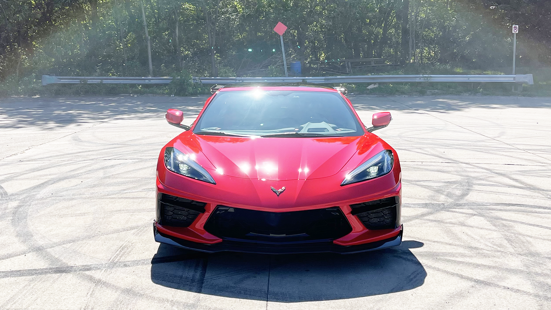 C8 Corvette Carbon Fiber 5VM Front Splitter Lip (1-Piece)