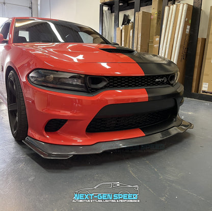 2015 - 24  Charger SRT Slimbody V3 Front Splitter Lip | Matte / Carbon 1PC