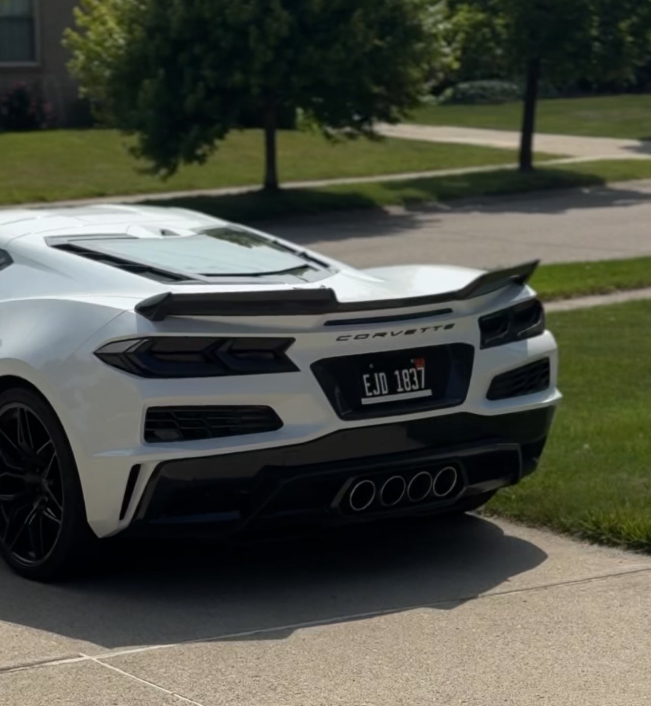 C8 Corvette Z06 / E-Ray Carbon Flash Rear Grille Vent Kit GM OEM