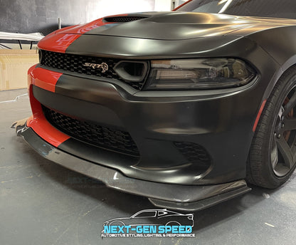 2015 - 24  Charger SRT Slimbody V3 Front Splitter Lip | Matte / Carbon 1PC
