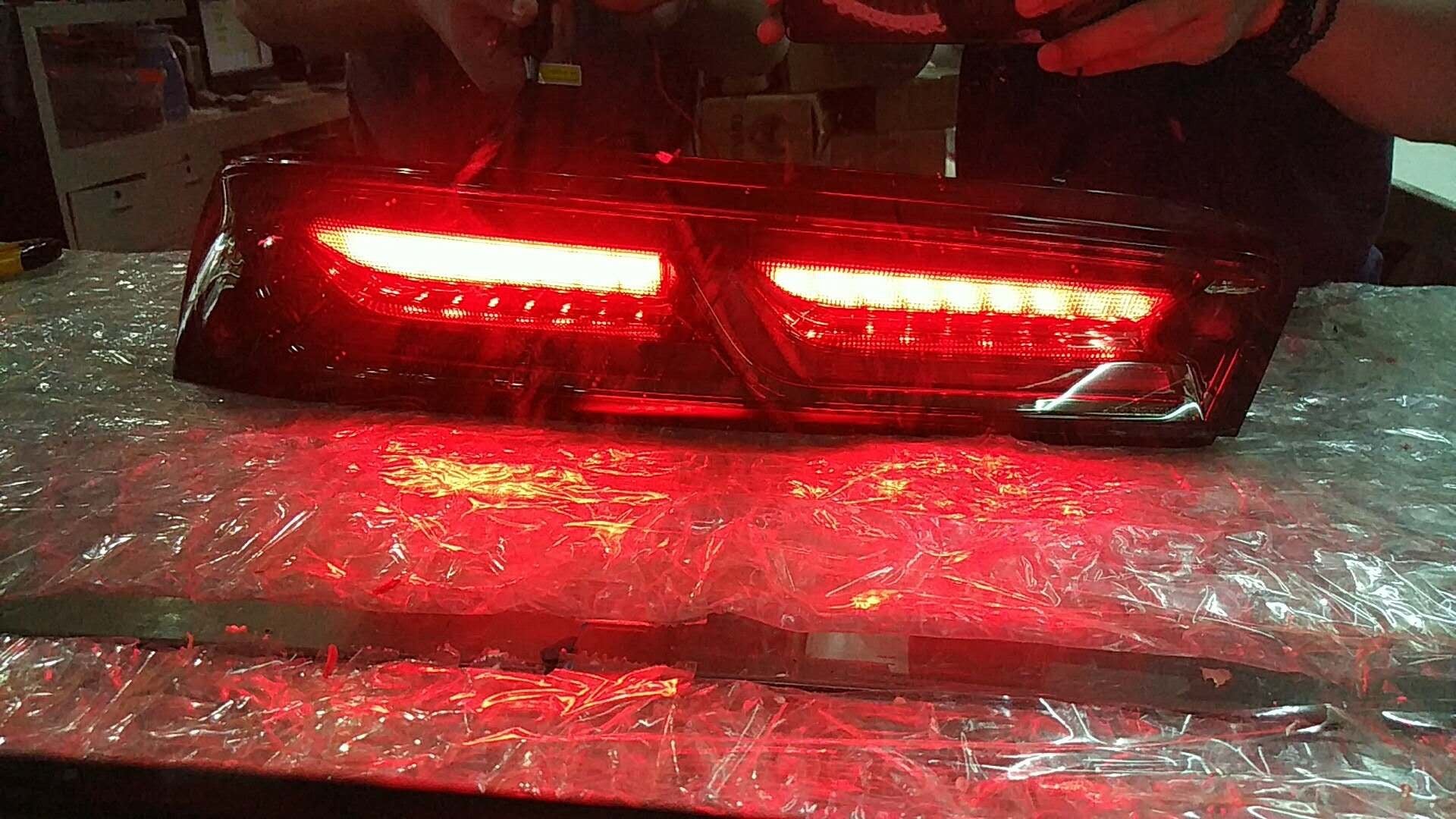 2016 - 18 Camaro Smoked Sequential Tail Lights - Red Signal